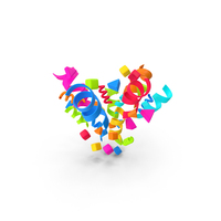 Confetti Explosion Symbol PNG & PSD Images