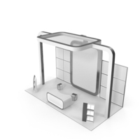 White Exhibition Expo Display Stand PNG & PSD Images