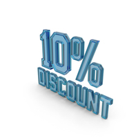 Glass Discount 10 Percent Symbol PNG & PSD Images