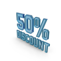Glass Discount 50 Percent Symbol PNG & PSD Images