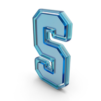 Glass Letter S PNG & PSD Images