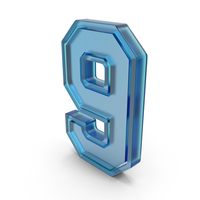 Glass Number 9 PNG & PSD Images