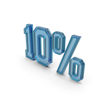 Glass 10 Percentage Symbol PNG & PSD Images