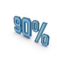 Glass 90 Percentage Symbol PNG & PSD Images