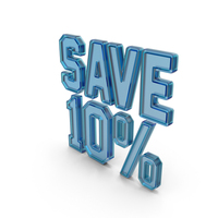 Save 10 Percentage Glass PNG & PSD Images