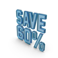 Glass Save 60 Percent Symbol PNG & PSD Images