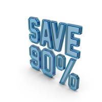 Save 90 Percentage Glass PNG & PSD Images