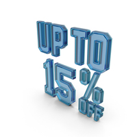 Glass Up To 15% Off Symbol PNG & PSD Images
