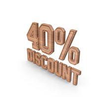 Wood Discount 40 Percent Symbol PNG & PSD Images