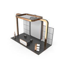Black And Copper Exhibition Sale Expo Stand PNG & PSD Images