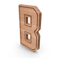 Wooden Letter B PNG & PSD Images