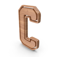 Wooden Letter C PNG & PSD Images