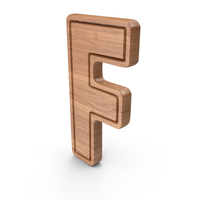 Wooden Letter F PNG & PSD Images