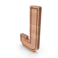 Wood Letter J PNG & PSD Images