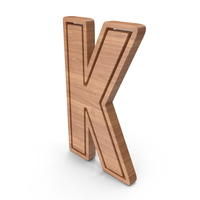 Wood Letter K PNG & PSD Images