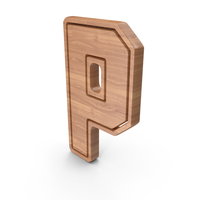 Wooden Letter P PNG & PSD Images