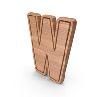 Wood Letter W PNG & PSD Images