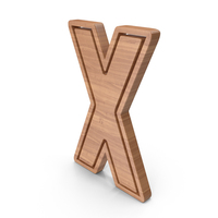 Wood Letter X PNG & PSD Images