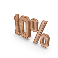Wood 10 Percentage Symbol PNG & PSD Images