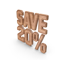 Wood Save 20 Percent Symbol PNG & PSD Images