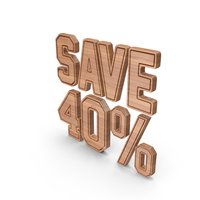 Wood Save 40 Percent Symbol PNG & PSD Images