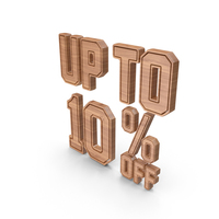 Wood Up To 10 Percent Off Symbol PNG & PSD Images