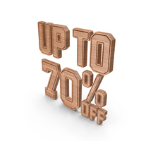 Wood Up To 70 Percent Off Symbol PNG & PSD Images