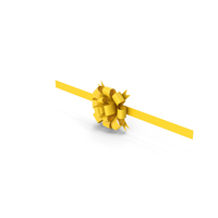 Yellow Gift Bow PNG & PSD Images
