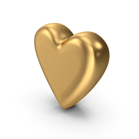 Gold Heart PNG & PSD Images