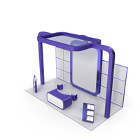 Blue Advertising Exhibition Sale Stand PNG & PSD Images