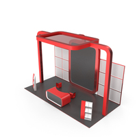 Red Metal Advertising Sale Exhibition Stand PNG & PSD Images