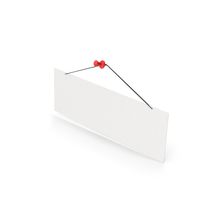 Hanging Paper And Push Pin PNG & PSD Images