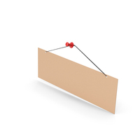 Hanging Paper And Push Pin PNG & PSD Images