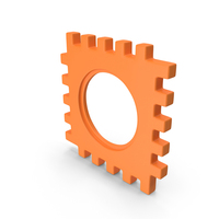 Orange Playground Puzzle Cube PNG & PSD Images