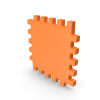 Orange Square Playground Puzzle Piece PNG & PSD Images