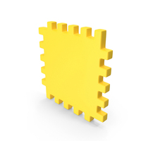 Yellow Playground Square Puzzle Piece PNG & PSD Images