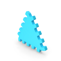Blue Playground Triangular Puzzle Piece PNG & PSD Images