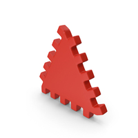 Red Playground Triangular Puzzle Piece PNG & PSD Images