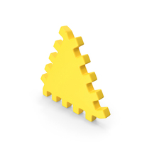 Playground Triangular Puzzle Piece Yellow PNG & PSD Images