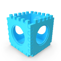 Blue Playground Puzzle Box PNG & PSD Images