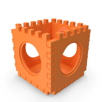 Orange Playground Puzzle Box PNG & PSD Images