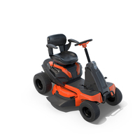 Orange Mobile Lawn-Mower PNG & PSD Images