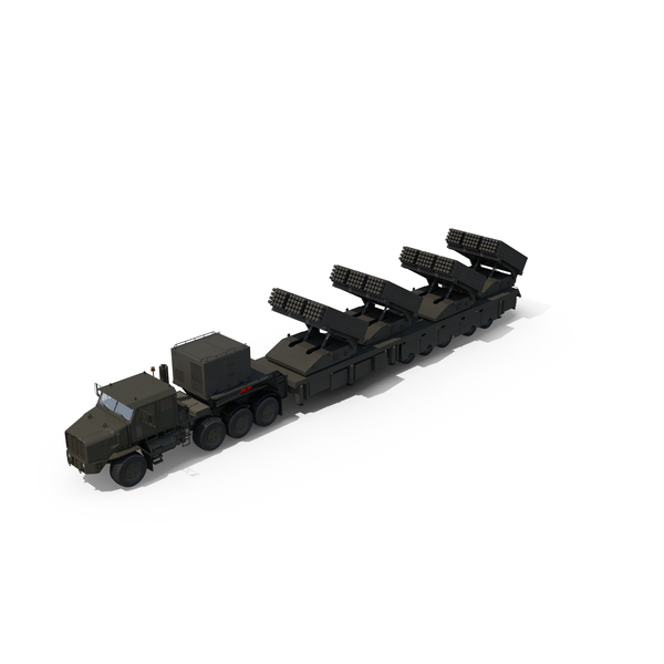 Multiple Rocket Launch System with Transporter Green Simple Interior PNG & PSD Images