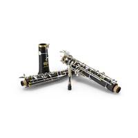 Woodwind Instrument Oboe Disassembled PNG & PSD Images