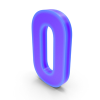 Blue Number 0 PNG & PSD Images