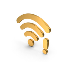 Wi Fi No Connection Icon Gold PNG & PSD Images
