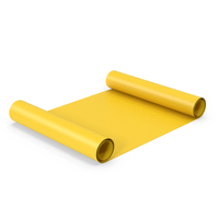 Yellow Scroll Paper PNG & PSD Images
