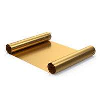 Gold Scroll Paper PNG & PSD Images