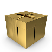Gold Gift Box PNG & PSD Images