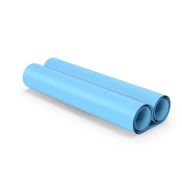 Blue Scroll Paper PNG & PSD Images